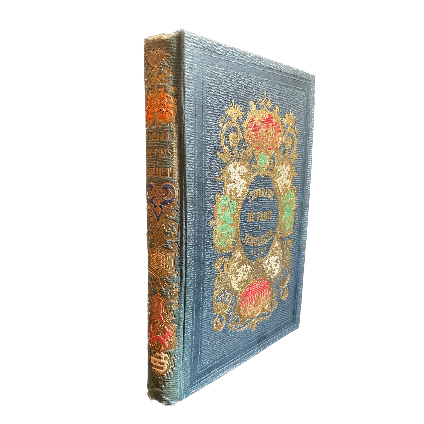 1862 - Chateaubriand - Itinéraire de Paris a Jérusalem illustré