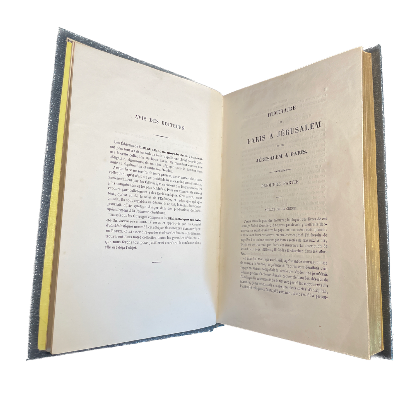 1862 - Chateaubriand - Itinéraire de Paris a Jérusalem illustré