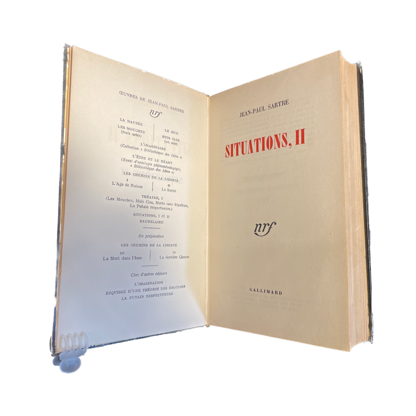 1947/49 - Jean-Paul Sartre - Situations I, II & III