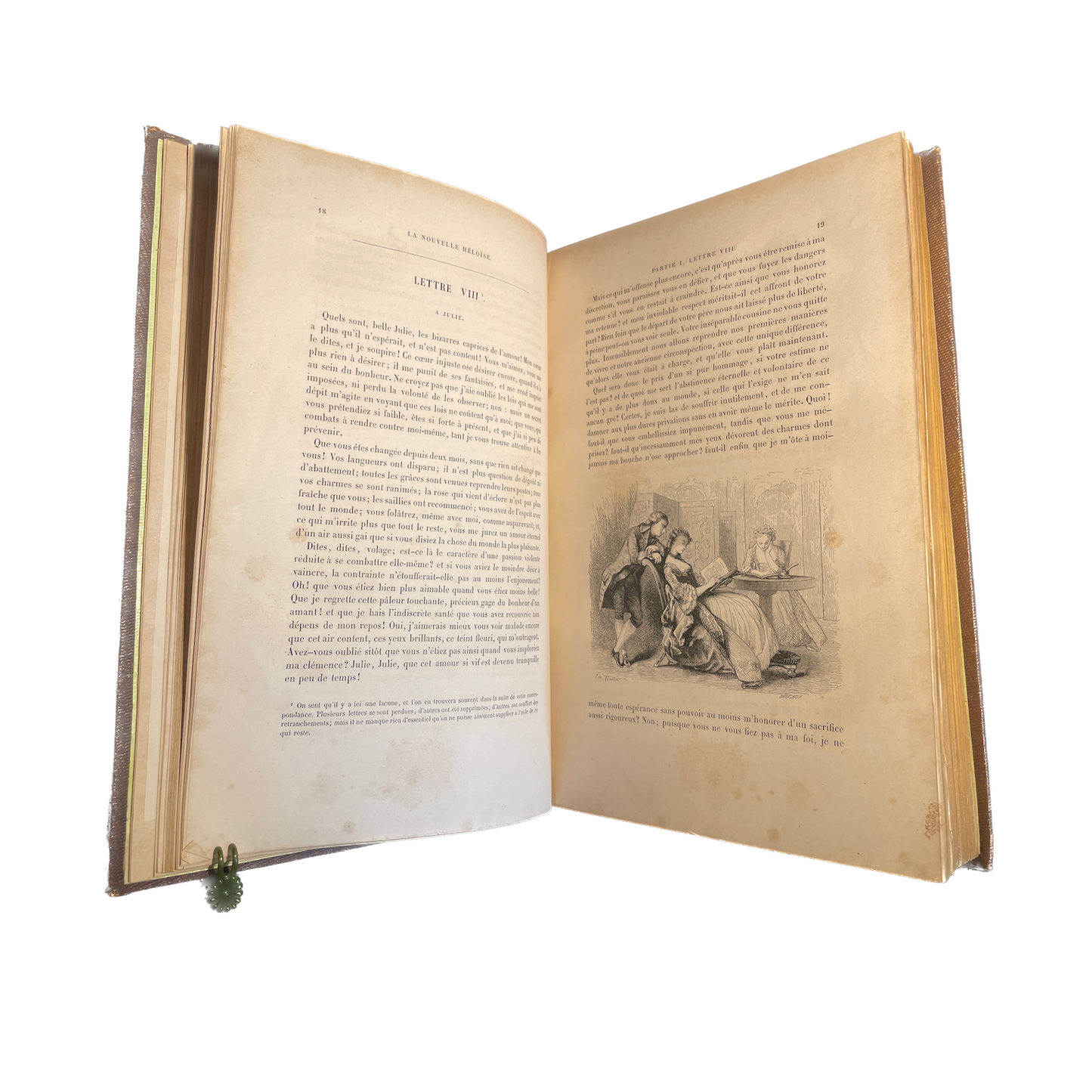 1845 - ROUSSEAU - Julie ou La Nouvelle Héloise illustré - CARTONNAGE ROMANTIQUE