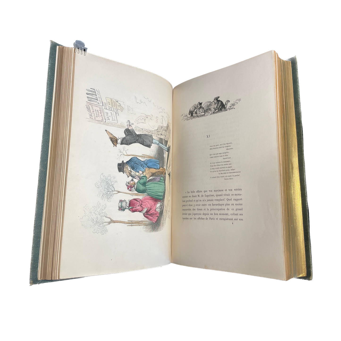 1869 - GRANDVILLE (JEAN JACQUES).Les Métamorphoses du jour. Nouvelle édition revue par Jules Janin