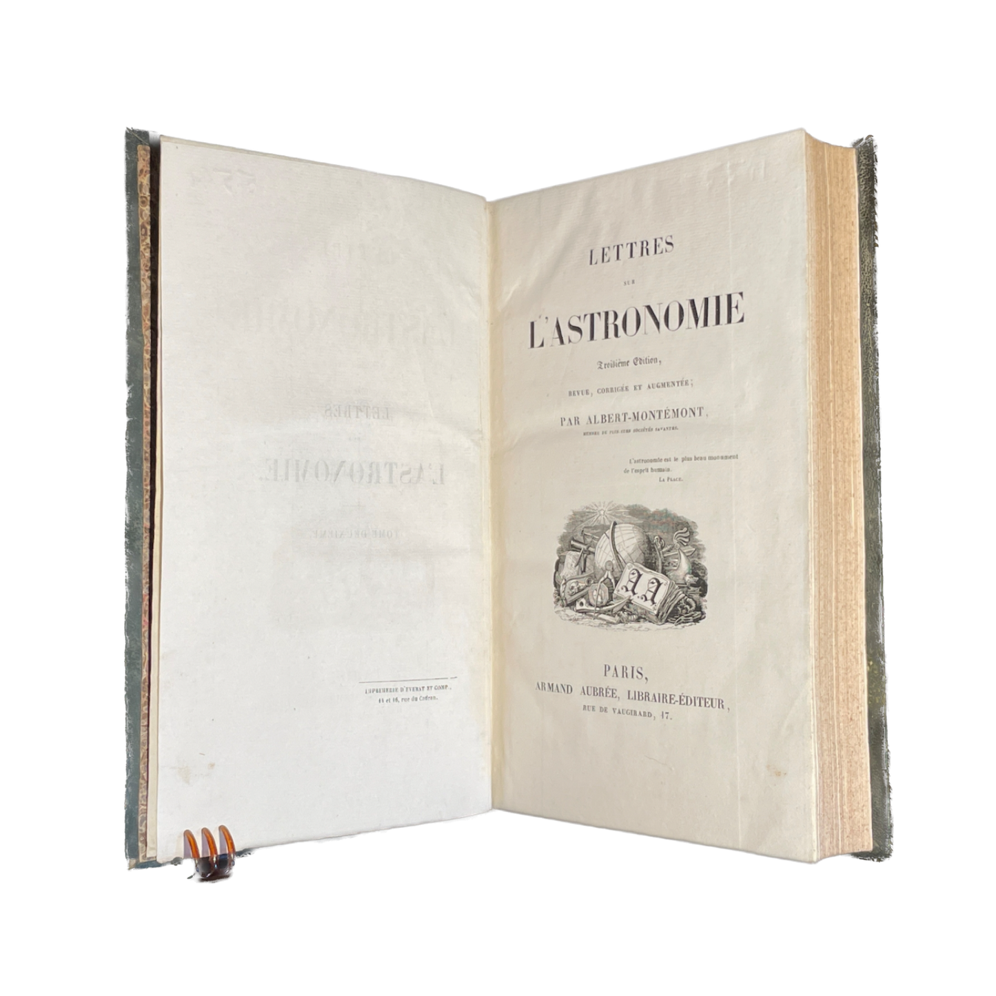 1838 - ALBERT MONTEMONT - Lettres sur l'astronomie