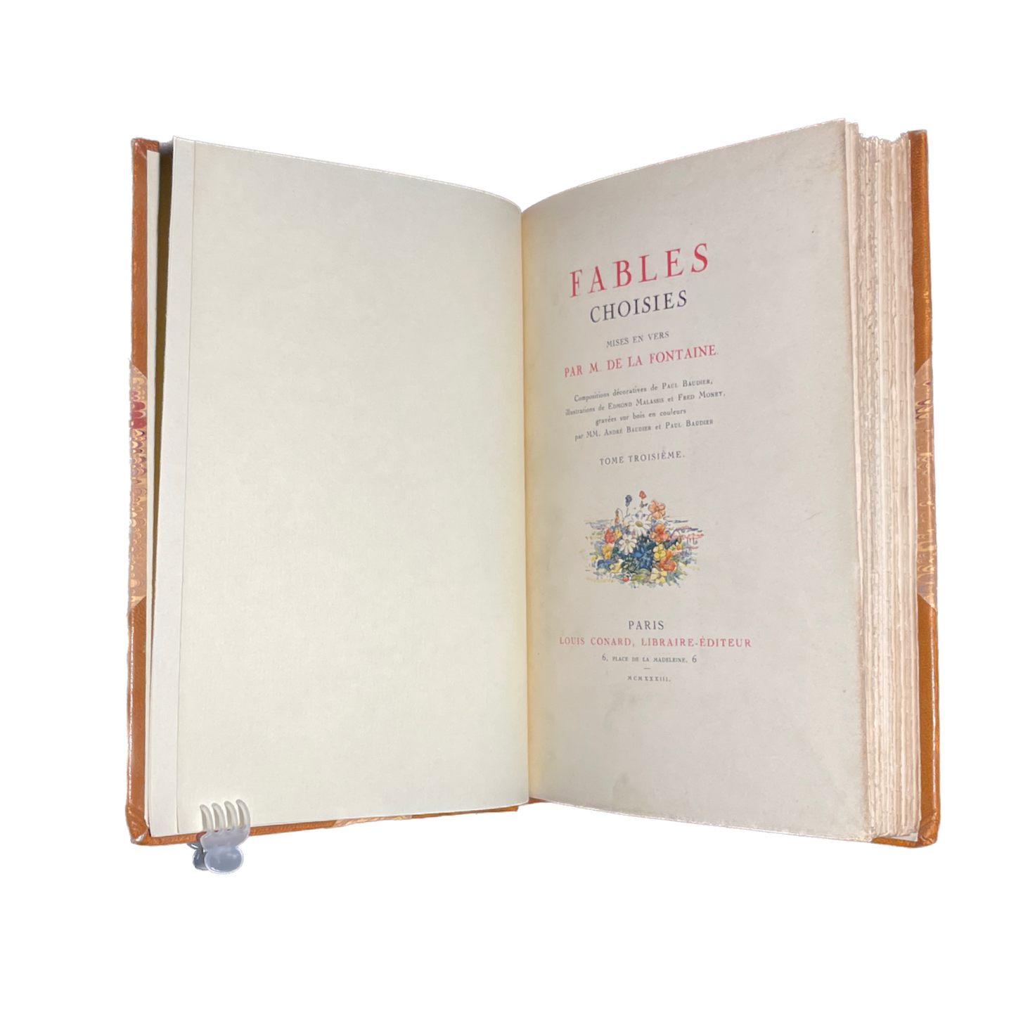 1930/33 - LA FONTAINE - Fables choisies illustrées par Malassis et Fred Money