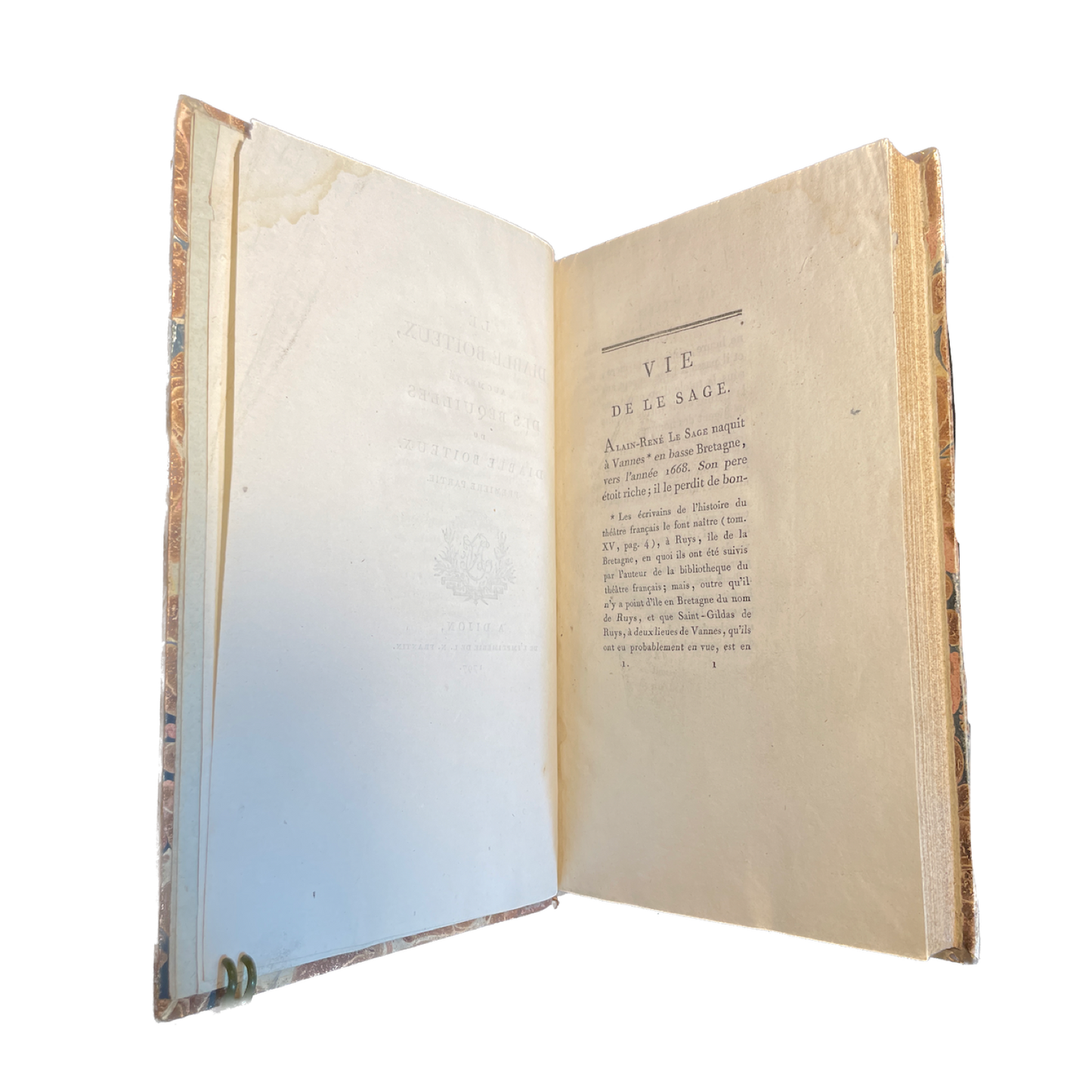 1797 - LE SAGE (Alain-René). Le diable boiteux augmenté des béquilles du diable boiteux