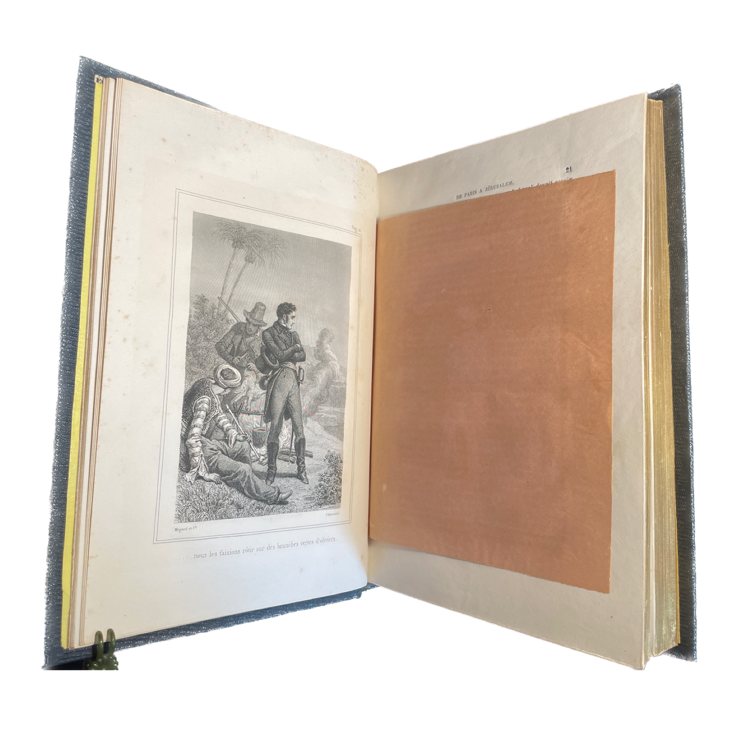 1862 - Chateaubriand - Itinéraire de Paris a Jérusalem illustré