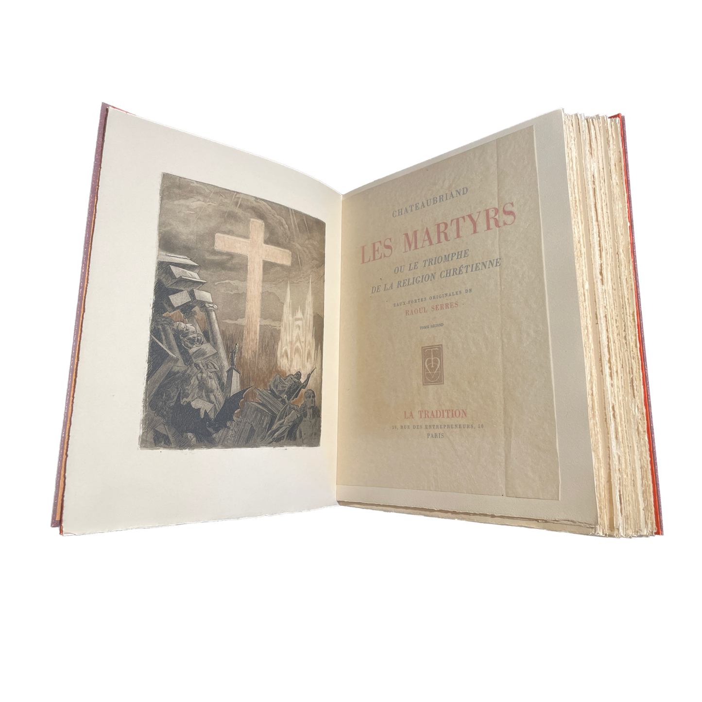 1942 - CHATEAUBRIAND (François-René de) - Les Martyrs ou le Triomphe de la Religion Chrétienne - Eaux-fortes originales de Raoul Serres