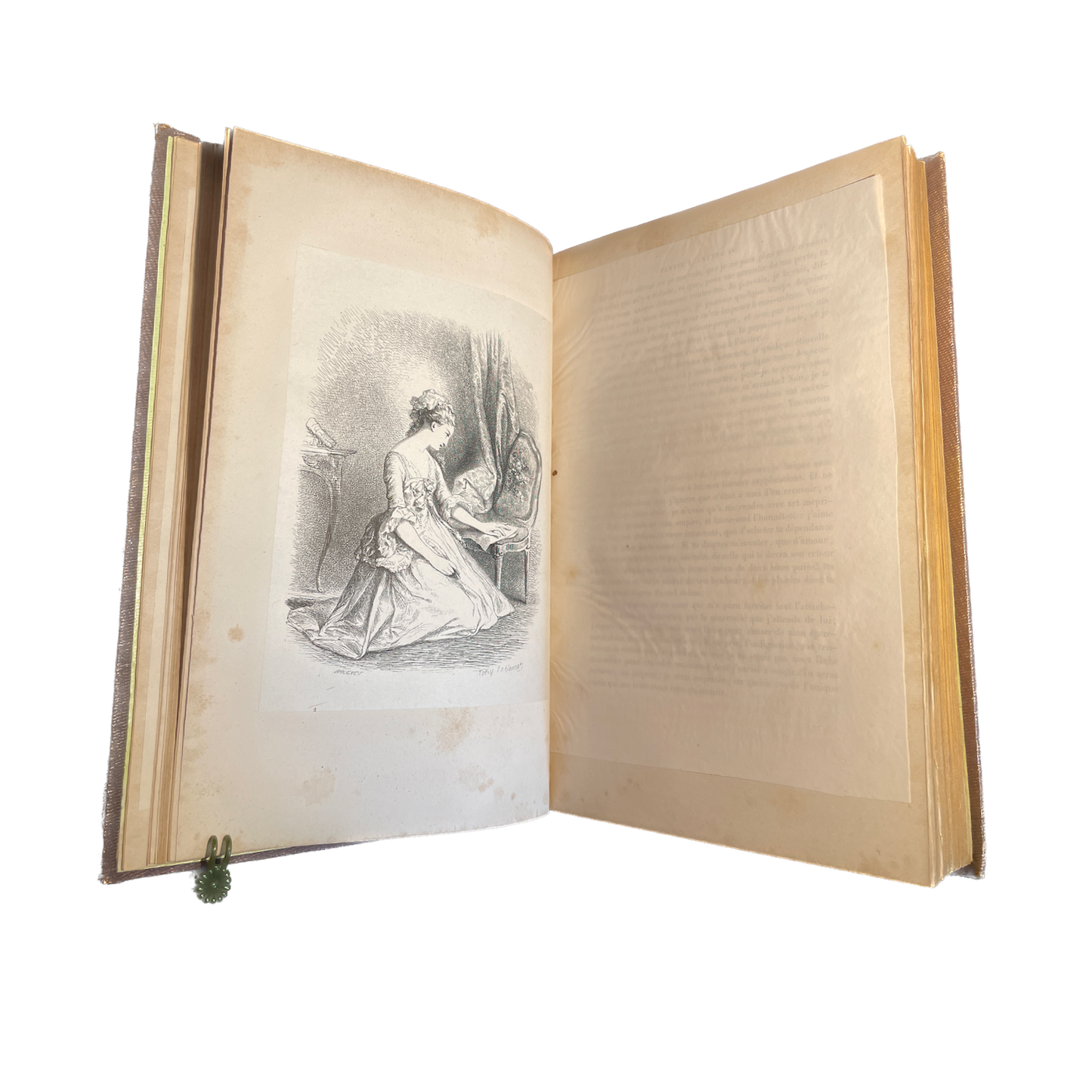 1845 - ROUSSEAU - Julie ou La Nouvelle Héloise illustré - CARTONNAGE ROMANTIQUE