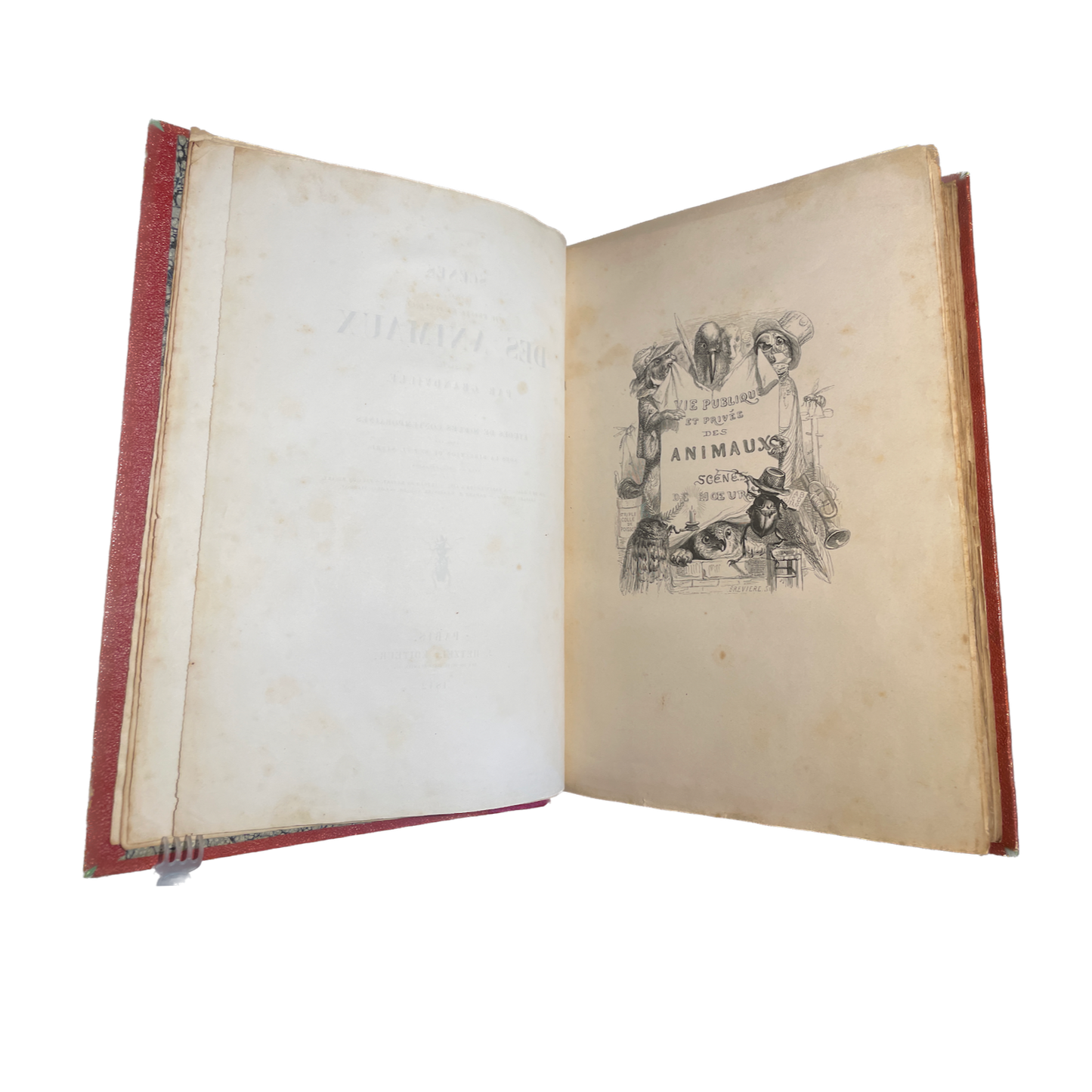 1842 - GRANDVILLE - DE STAHL. Scènes de la vie privée et publique des animaux