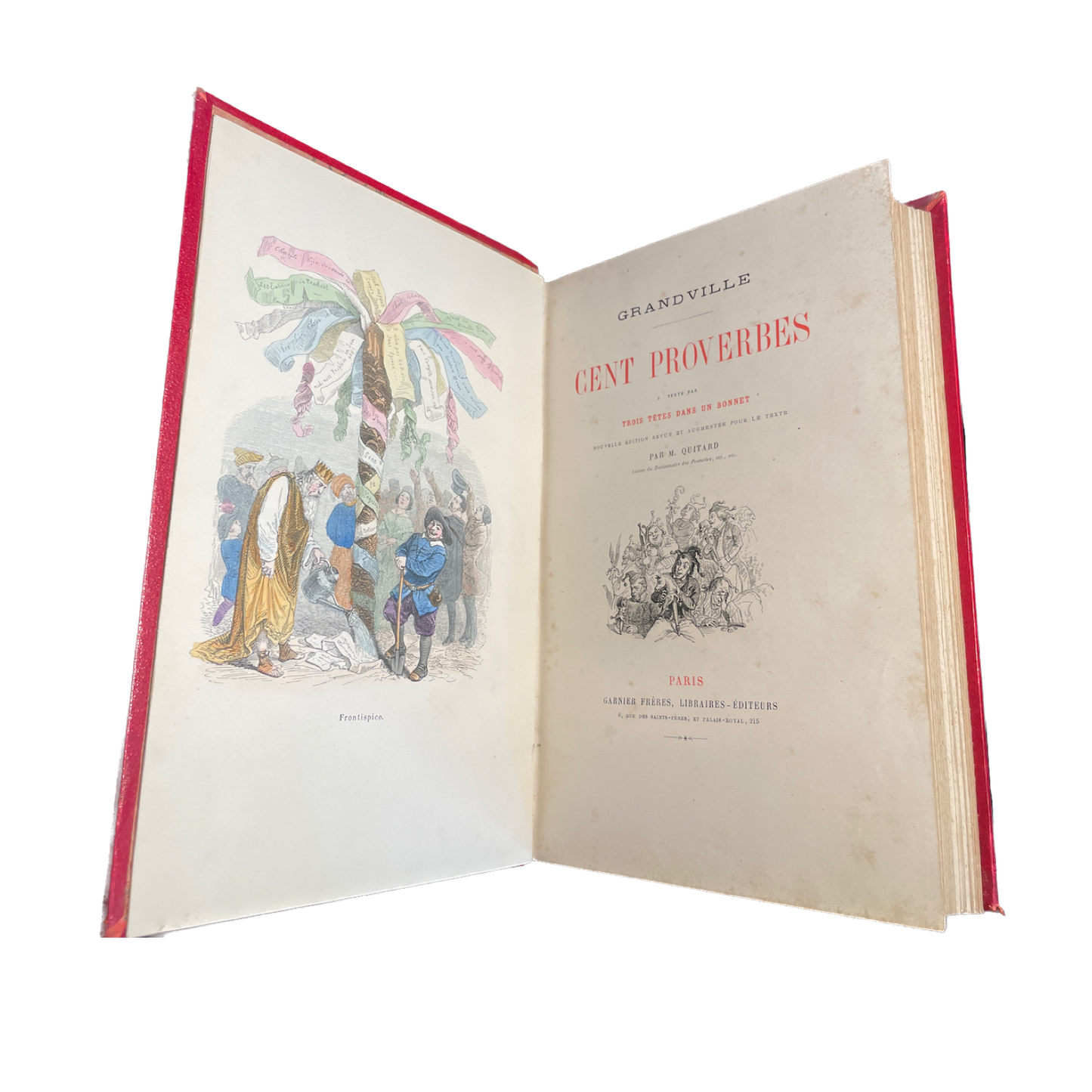 1860 - GRANDVILLE, QUITARD. Cent Proverbes