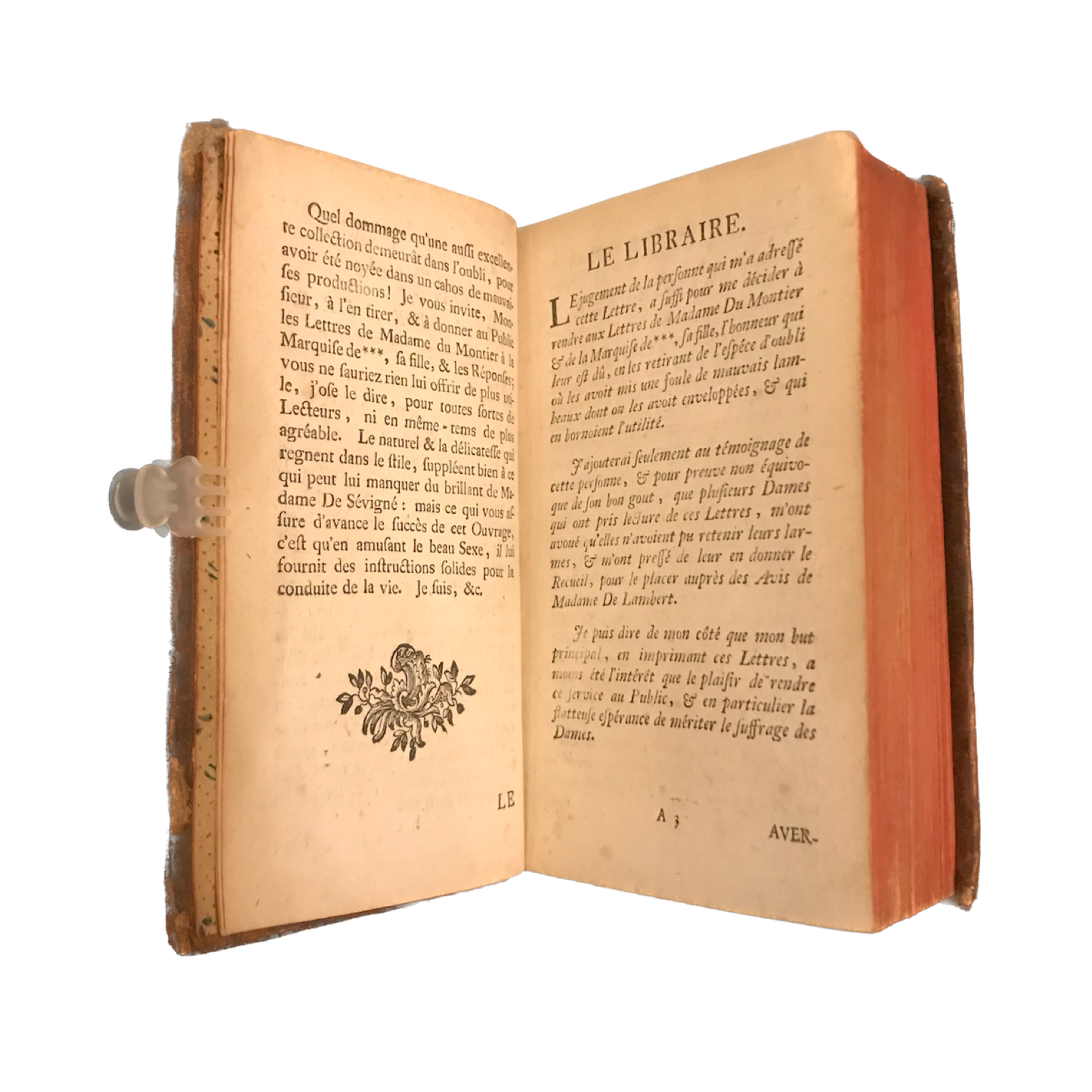 1767 - Le prince de Beaumont - Lettres de madame Du Montier - Rare E.O