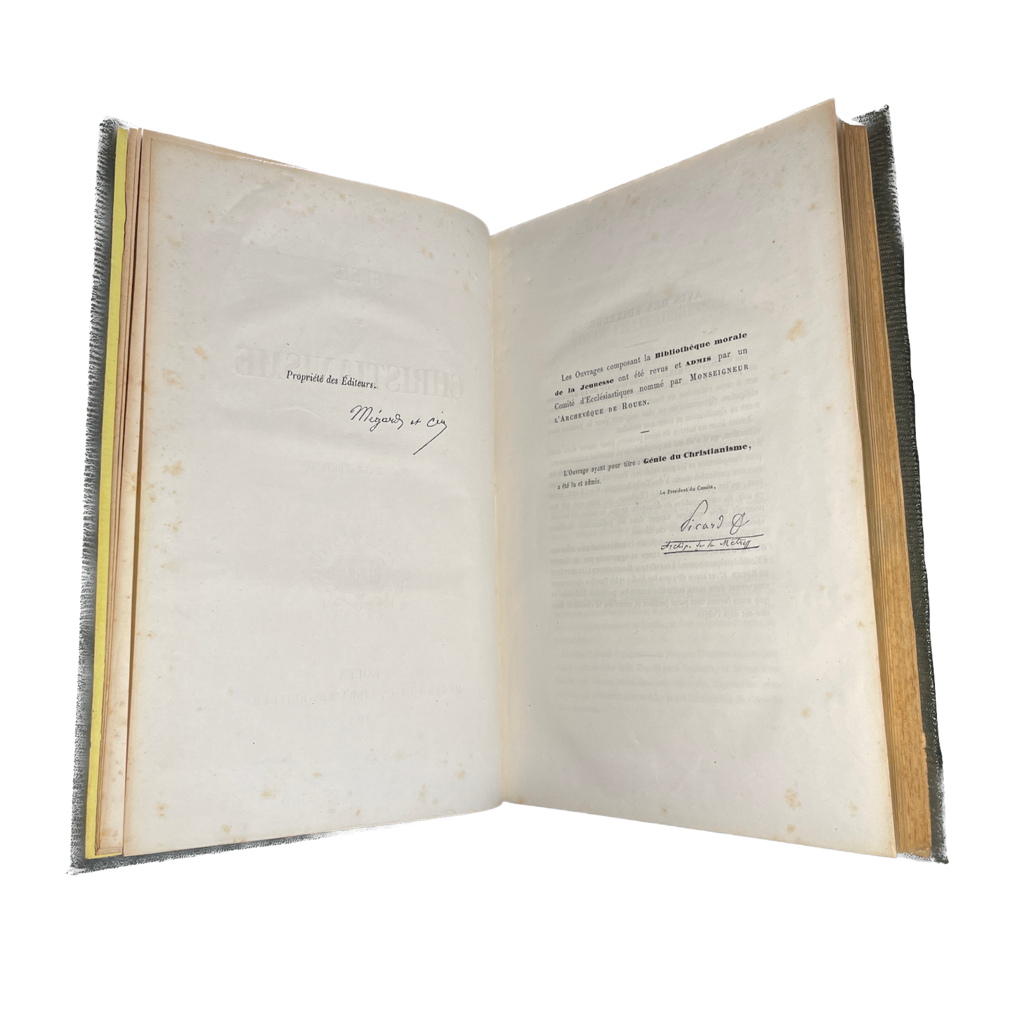 1862 - Chateaubriand - Génie du Christianisme - Reliure romantique
