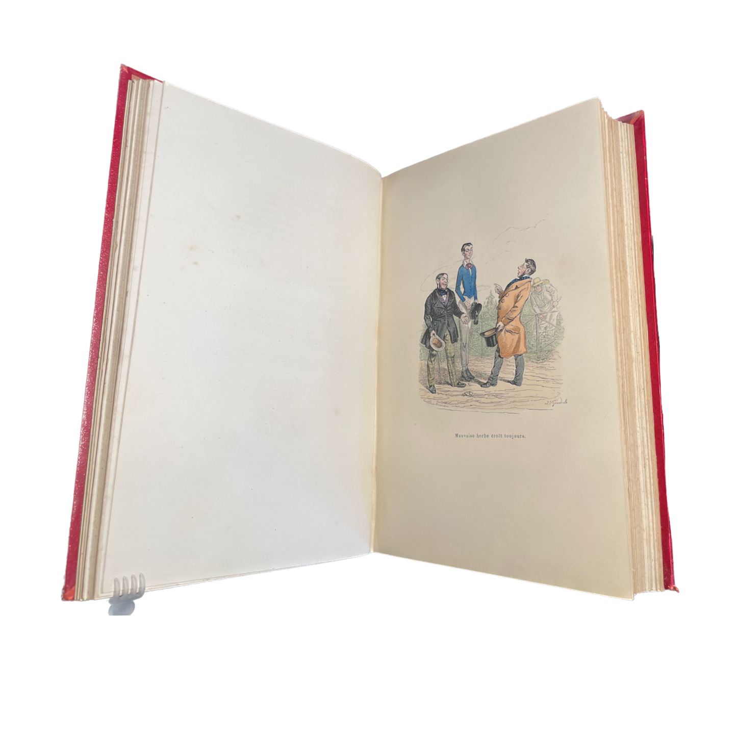 1860 - GRANDVILLE, QUITARD. Cent Proverbes