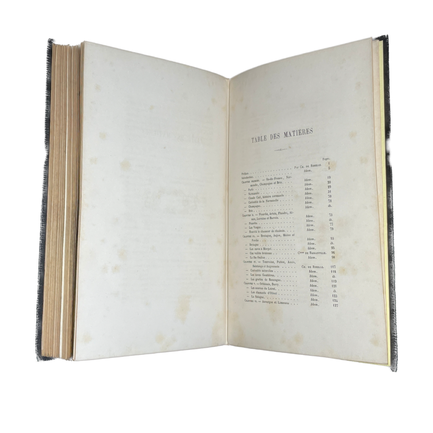 1860 - La France Types Moeurs et Merveilles de la nature - Cartonnage Romantique