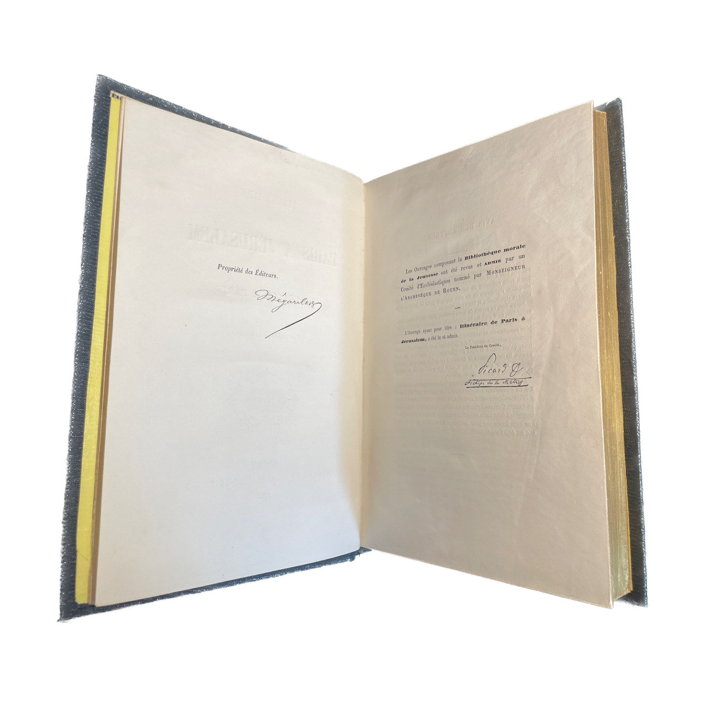 1862 - Chateaubriand - Itinéraire de Paris a Jérusalem illustré