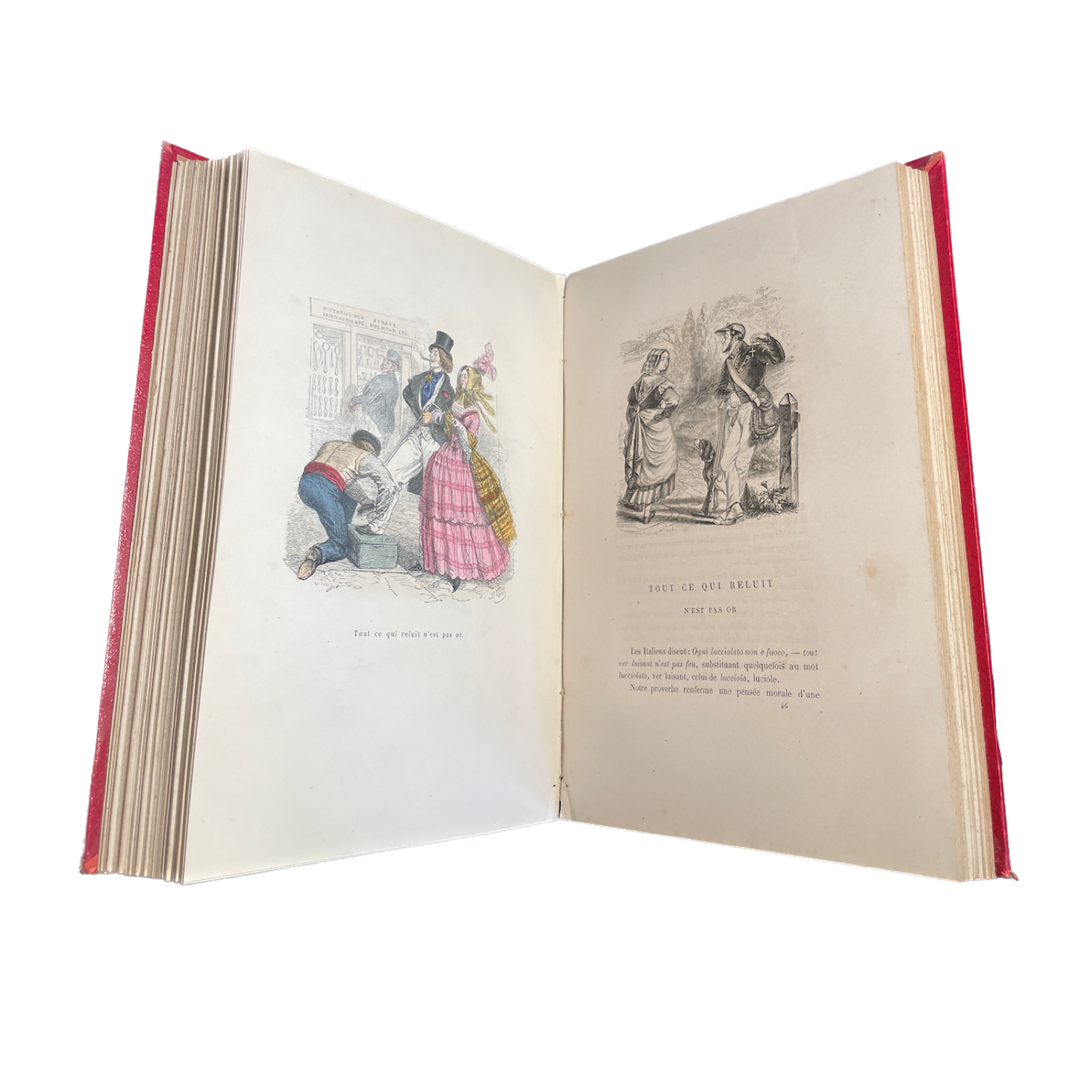 1860 - GRANDVILLE, QUITARD. Cent Proverbes