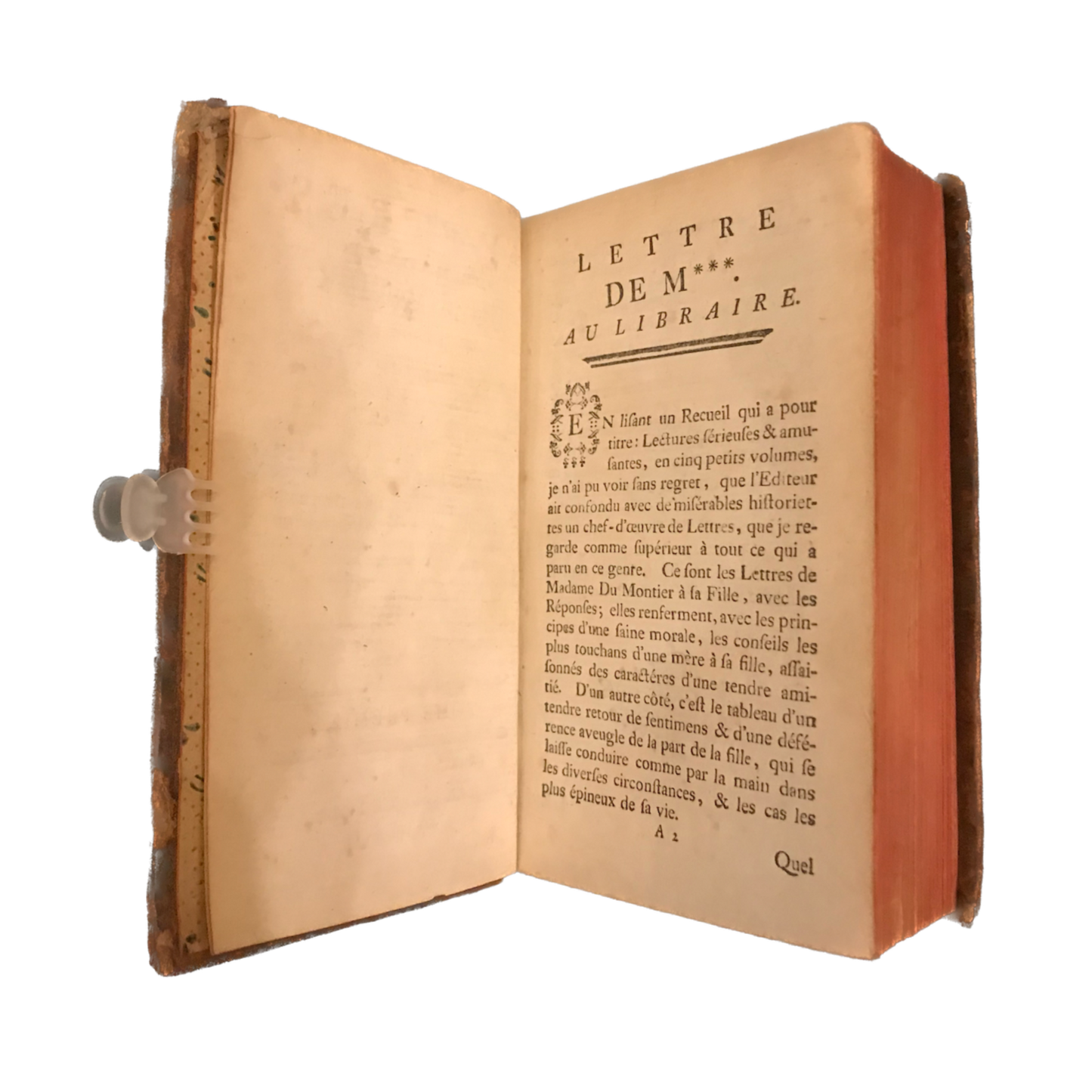 1767 - Le prince de Beaumont - Lettres de madame Du Montier - Rare E.O