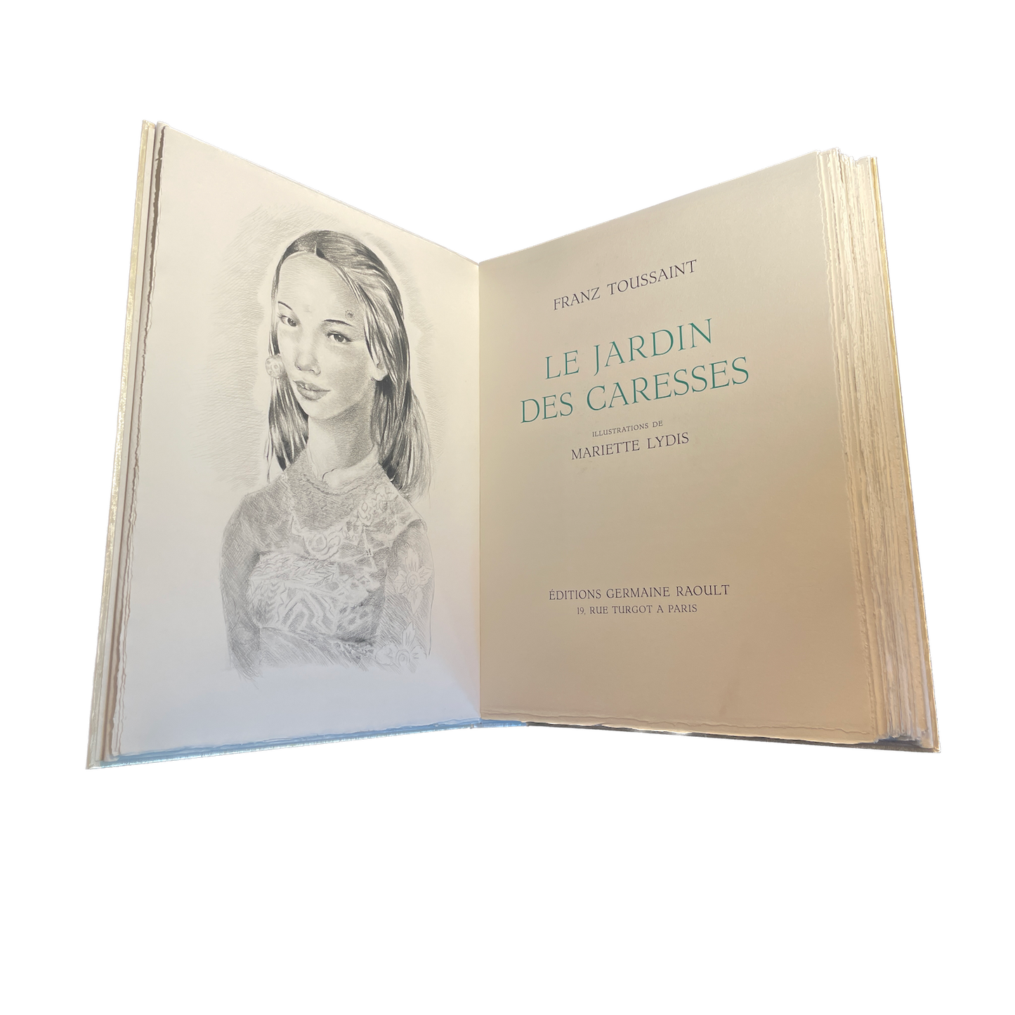 1954 - TOUSSAINT (Franz). Le Jardin des caresses - Avec les eaux-fortes de Mariette Lydis