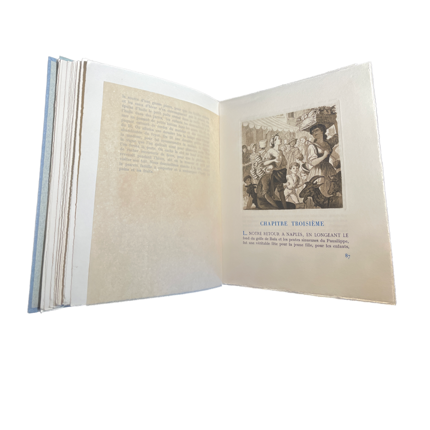 1942 - LAMARTINE (Alphonse de) - Grazziella - Edition illustrée de compositions originales gravées sur cuivre à l'eau-forte par Jean Droit