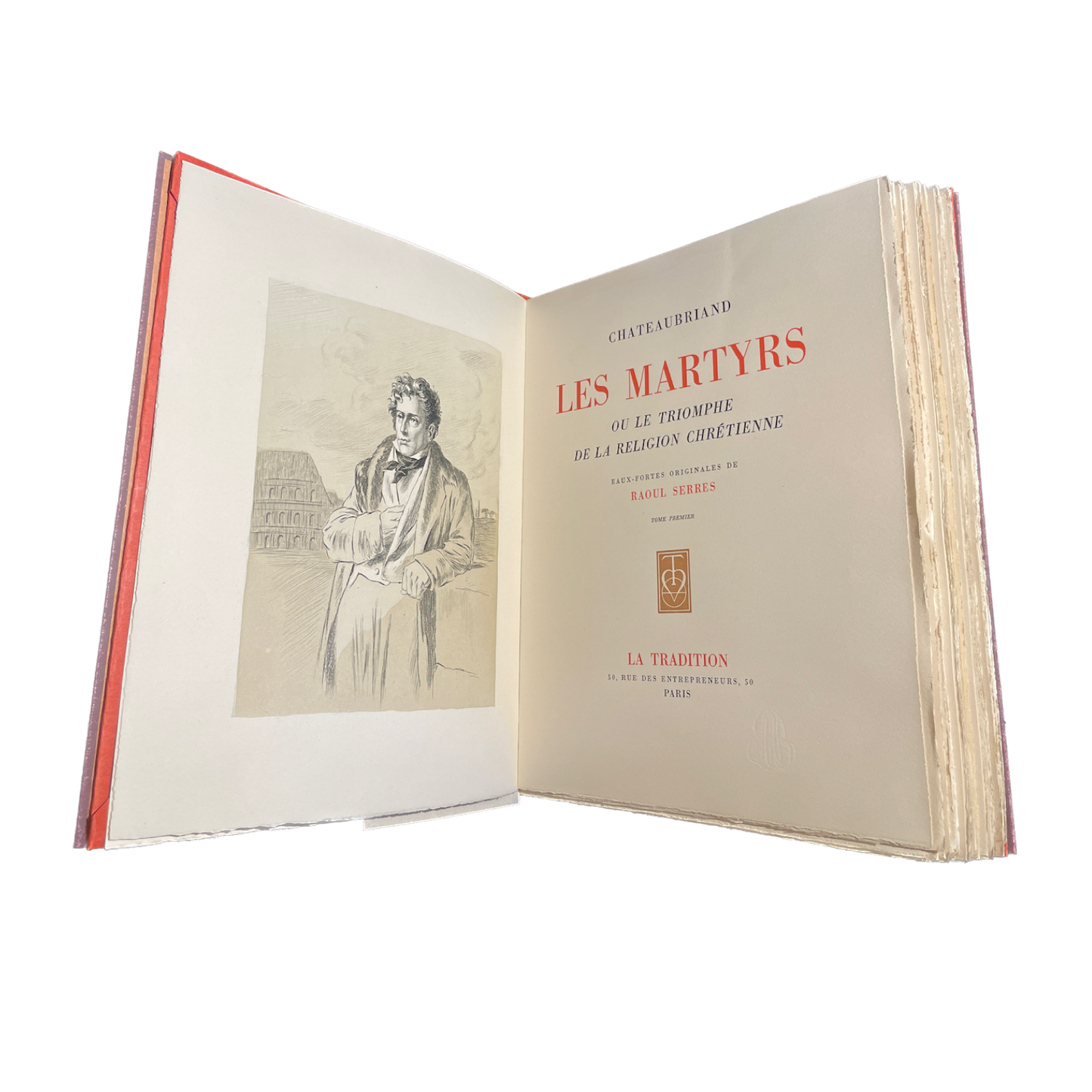1942 - CHATEAUBRIAND (François-René de) - Les Martyrs ou le Triomphe de la Religion Chrétienne - Eaux-fortes originales de Raoul Serres