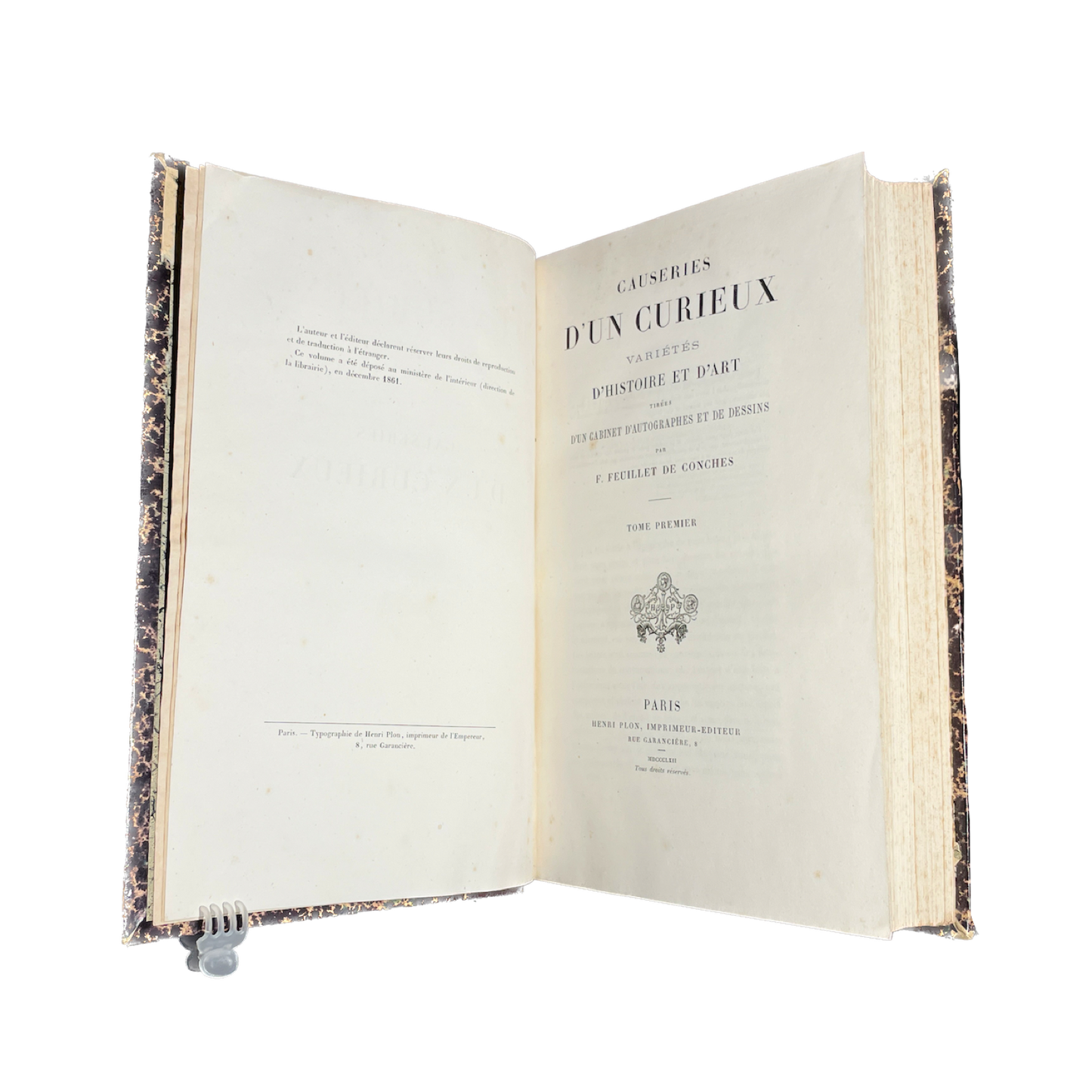1862 - Feuillet de conches (F.) - Causeries d'un curieux