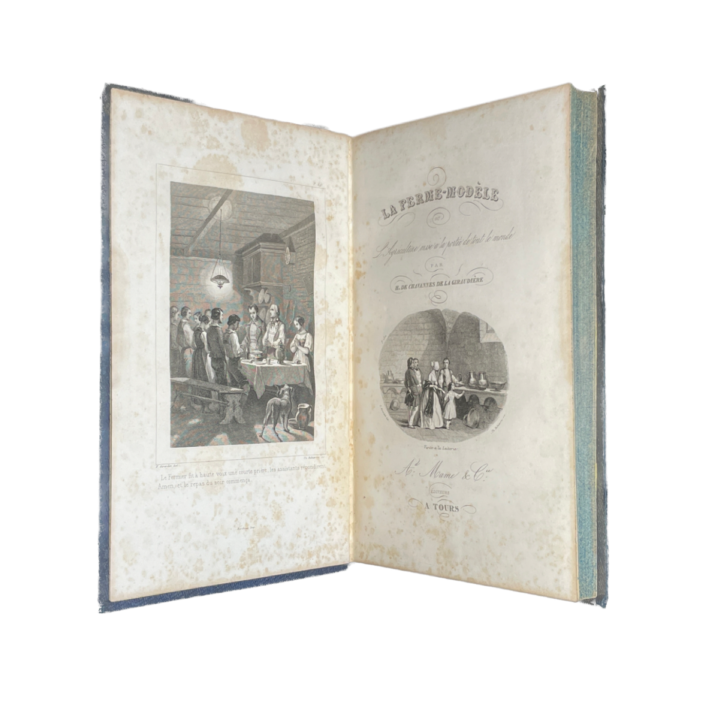 1846 - DECHAVANNES - LA FERME MODELE- CARTONNAGE ROMANTIQUE