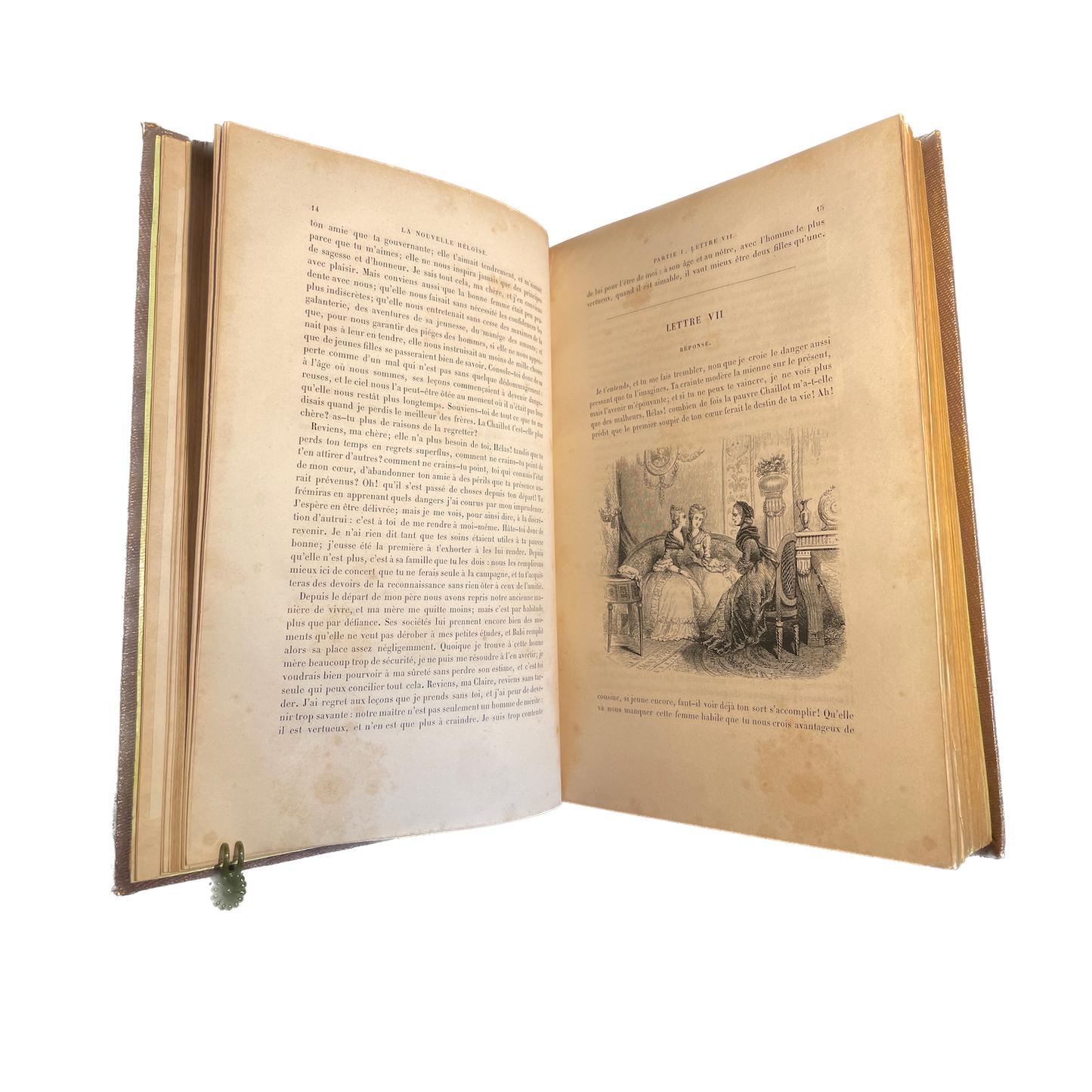 1845 - ROUSSEAU - Julie ou La Nouvelle Héloise illustré - CARTONNAGE ROMANTIQUE